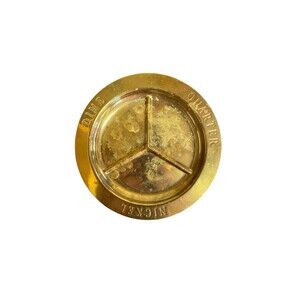 Vintage Brass Pocket Change Dish Trinket Divided